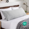 thumbnail image 3 of Bare Home Body Pillowcase - Envelope Closure - Ultra Soft - Double Brushed - Cloud Gray, 3 of 7