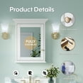 thumbnail image 3 of ANGELES HOME 24"x 30"Wall Mount Wood Medicine Cabinet with Double-Side Mirrors, Solid Wood Mirror Cabinet Storage with 2 Shelves and Soft-Close Door, Bathroom Mirror Cabinet with Metal Alloy Hardware, 3 of 11
