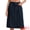 Black Blue, variant on DARING DIVA Women's A Line Back Waist Knee Length Jean Skirts Small Black Blue