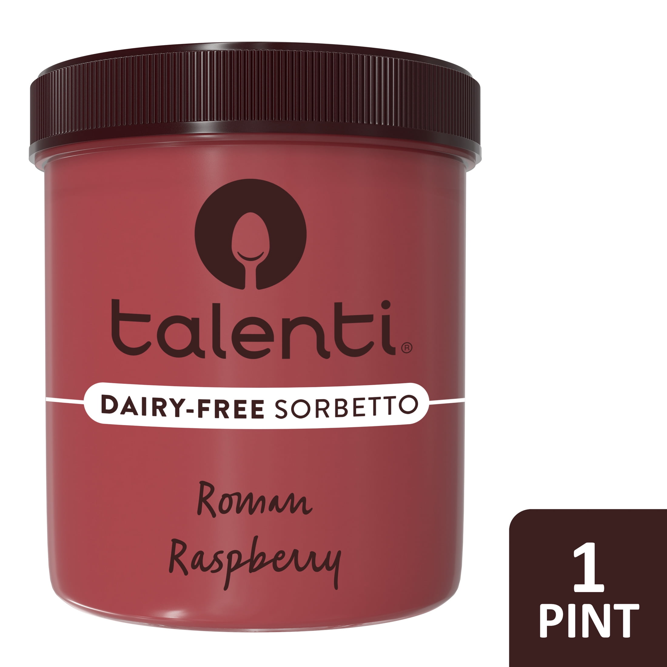 Talenti Sorbetto For a Delicious Non-Dairy Ice Cream Alternative Roman Raspberry Made With Non-GMO Ingredients 1 pint
