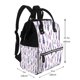 thumbnail image 2 of Disketp Lavender Flowers Mochila de Pañales de Gran Capacidad con Múltiples Bolsillos, Mochila de Viaje Multifuncional para Bebé, Unisex, Moderna y Resistente, 2 of 6