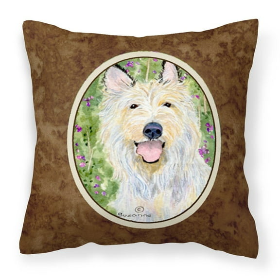 Caroline's Treasures SS1040PW1414 Berger Picard Fabric Decorative Pillow, 14Hx14W, multicolor