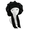 thumbnail image 3 of Matsuzay Gorro para dormir para mujer, gorro para pérdida de cabello, gorro para dormir, gorro de dormir reutilizable, Protector para peluquería para Juegos de accesorios de baño Negro Matsuzay HA012716-01, 3 of 5