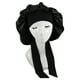 thumbnail image 2 of Mujeres dormir gorra pérdida de cabello cabezal cabeza envoltura nightcap reutilizable sombrero de dormir protector damas peinado salón barbería negro Monstrate HA012716-01, 2 of 6