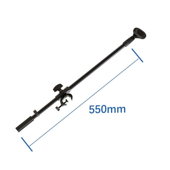 Rotating Microphone Stand Boom Arms Mic Clip Phone Holder Extension Bracket 55CM