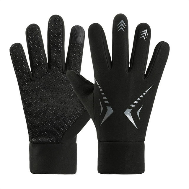 Breezora Winter Screen Gloves For Women Warm Fleece Lined Comfort Stretchable Grip For Daily Use In Cold Climate Grey