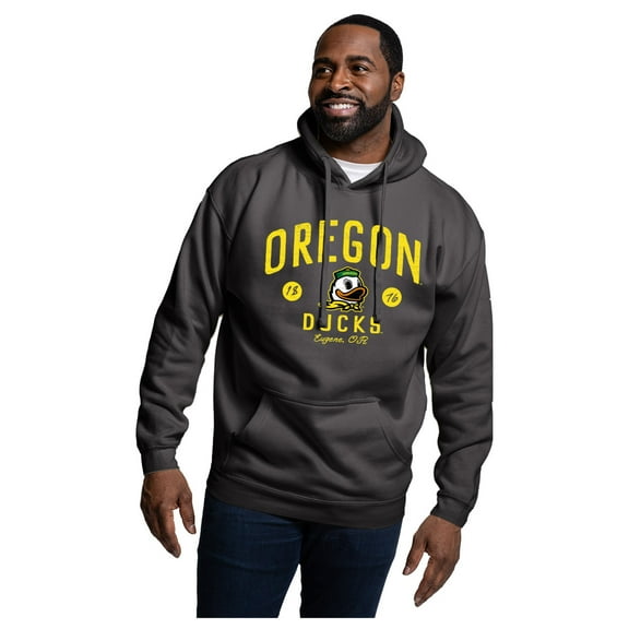 Men's-League Collegiate Wear  Black Oregon Ducks Essentials 2.0 Fleece Pullover Hoodie