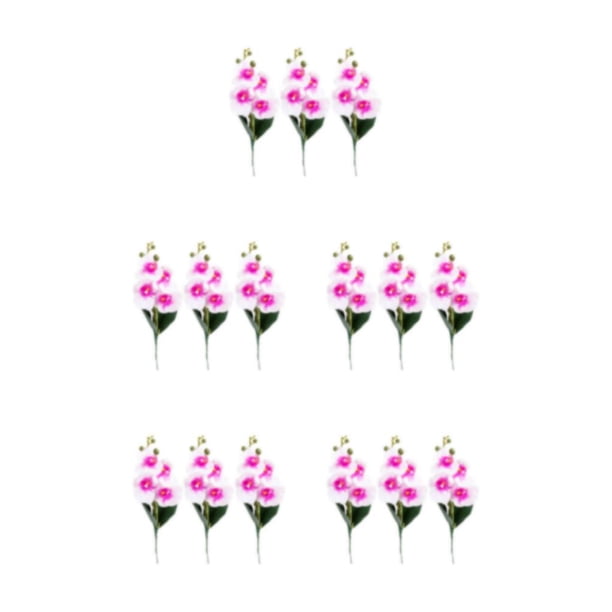 Flores artificiales de orquídeas Bearachild 3 uds multicolor