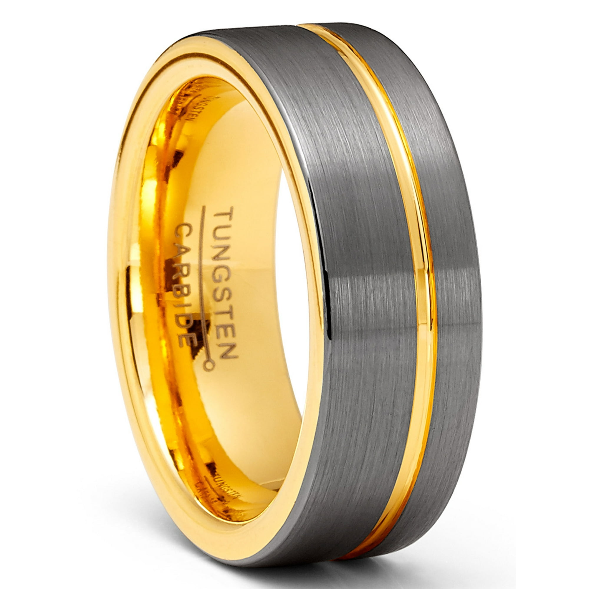 Fiancaille Gravure Bague Homme Gravure IntÃ©rieure Bague En - Main Image