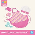 thumbnail image 4 of Battat Smart Cookie Chef's Apron Polyester Kids Chef Pink Costume with Hat, Toddler and Preschool Toys, 4 of 5