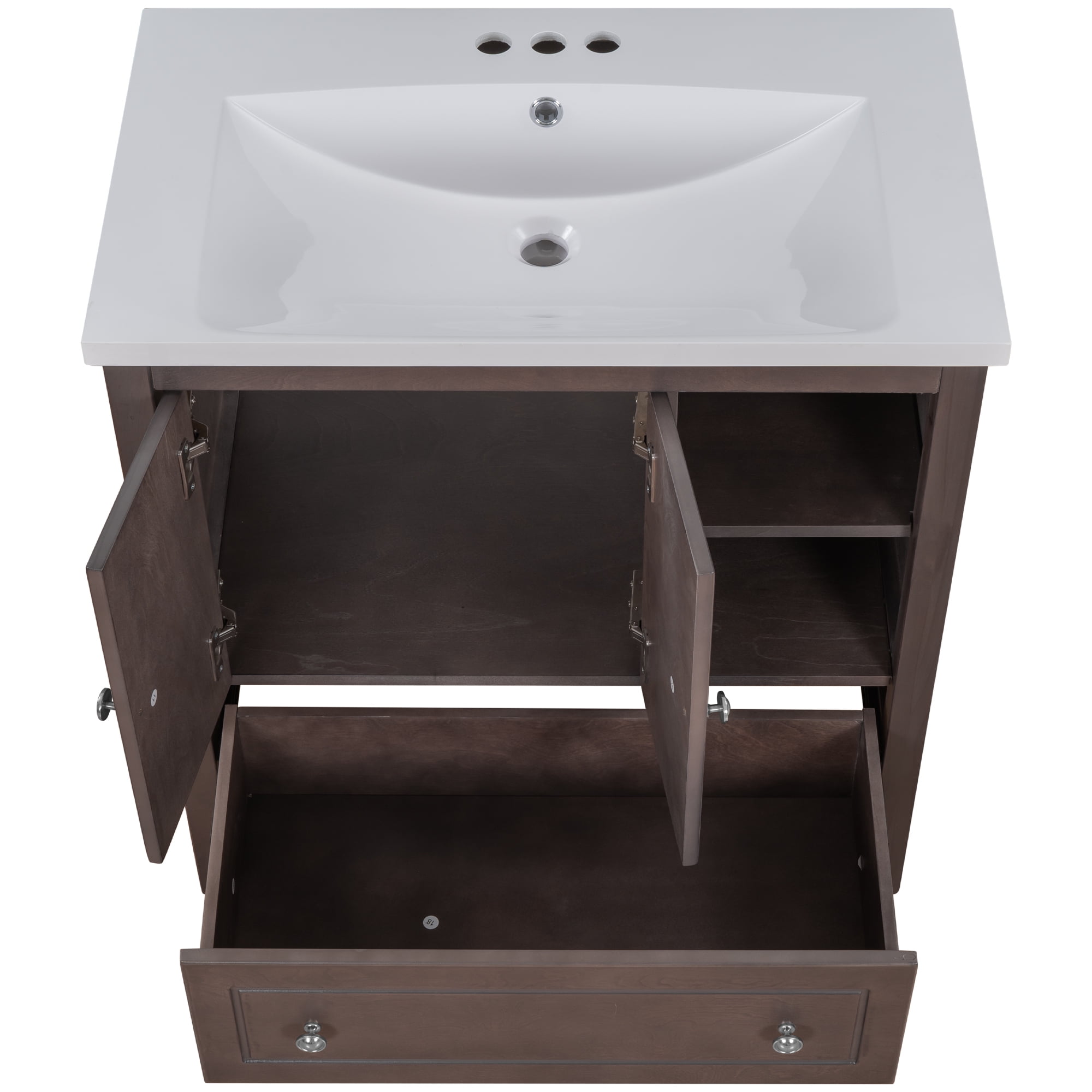 Dropship 30 Bathroom Vanity Set With Sink; Combo Cabinet ; Bathroom Storage  Cabinet; Solid Wood Frame to Sell Online at a Lower Price