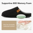 thumbnail image 4 of Pantuflas VeraCosy de pana para hombre, tipo slip-on, antideslizantes, con memoria de espuma, 4 of 8
