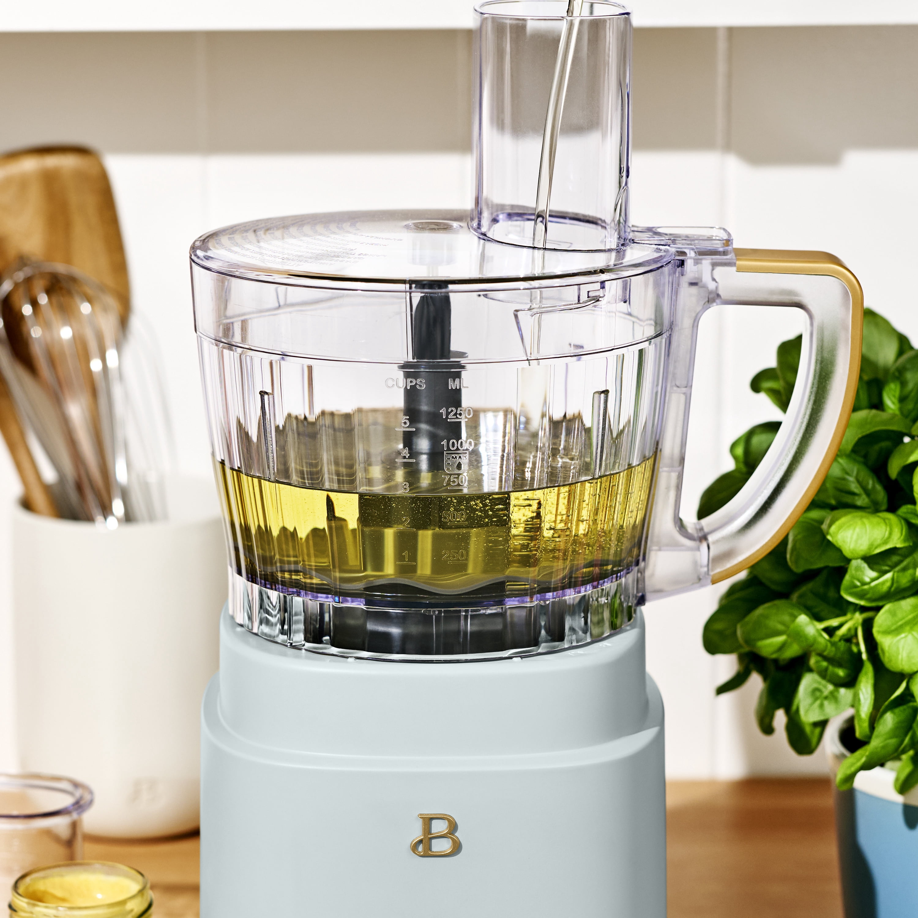 Beautiful 3-in-1 Kitchen System, Blender, Food Processor & Personal Blender, Hydrangea by Drew Barrymore