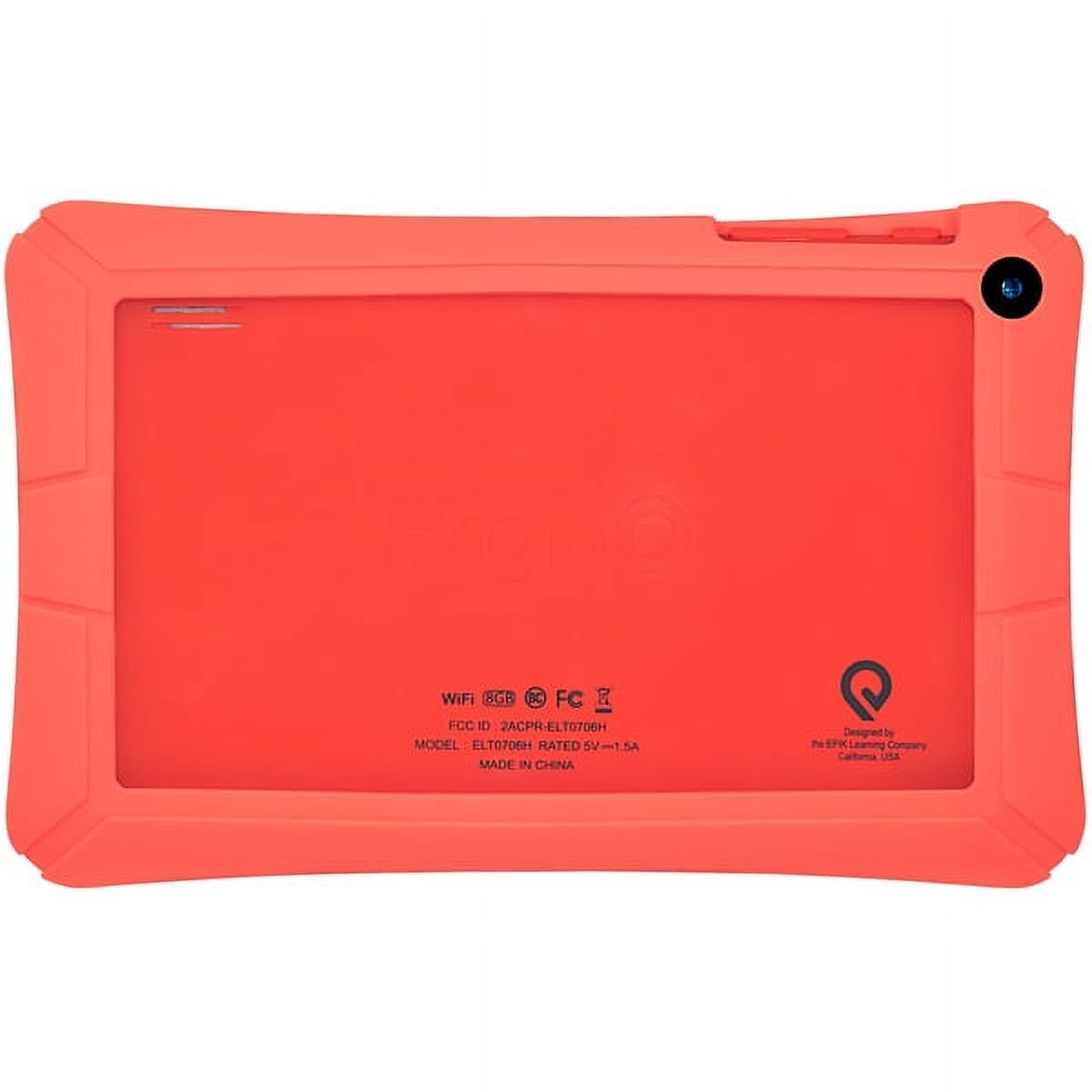 HighQ Learning Tab Jr., 7" Tablet 8GB (Wi-Fi), with Kidomi Free Trial, Gel Case Included, Red