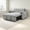 Gray, variant on Vinform 54" 3 in 1 Convertible Sleeper Sofa Bed, Pull Out Loveseat Couch with Storage Pocket, Dark Gray