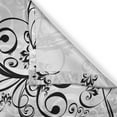 thumbnail image 3 of Ambesonne Black and Grey Kitchen Curtains, Floral and Grunge, 55"x39", Charcoal Grey Pale Taupe, 3 of 3