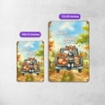 thumbnail image 5 of Hello Fall Autumn Wreath Toy Fox Terrier Pumpkins Pickup Truck Vertical Metal Aluminum Sign Dog Lover Wall Art Home Decor - 13011, 5 of 5