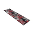 thumbnail image 7 of Allstar Rugs High Quality Red 2x7 Modern Abstract Quad-Directional Weathered Texture Runner (2' 0" x 6' 11"), 7 of 7