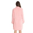 thumbnail image 3 of Just Love Plush Zipper Lounger Short Robe (Coral, Small), 3 of 3