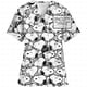 thumbnail image 3 of Uniforme de enfermera con estampado de dibujos animados de Snoopy, cuello en V, bolsillo, uniformes de enfermería, ropa de trabajo para mujer, monos, uniformes médicos para clínica, 3 of 5