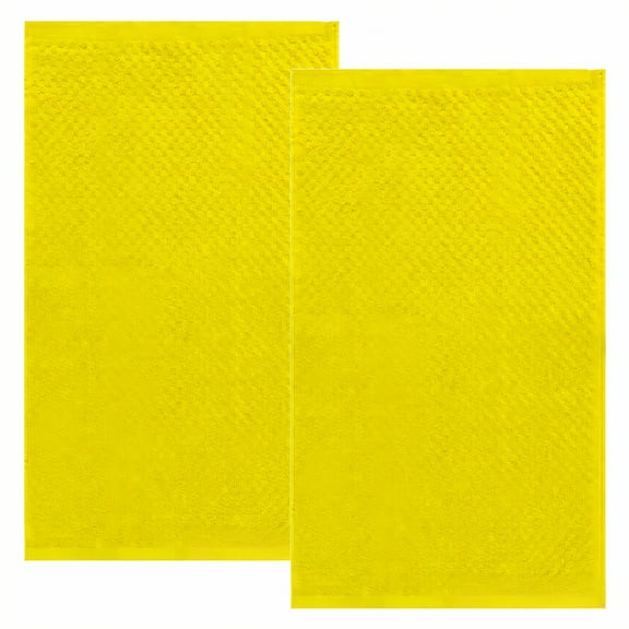 AUQ 2Pcs Dish Towels for Kitchen,Resilient Weaving Tea Towels,Liquid-Trapping Structure Wash Rags,Yellow