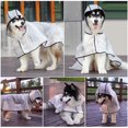 thumbnail image 3 of Chubasquero transparente para perros Chubasquero para perros con capucha resistente al viento y puños elásticos Chubasquero 100% impermeable Chubasquero ajustable para perros medianos a grandes 9XL brillar Electrónica, 3 of 5