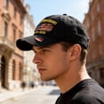 thumbnail image 3 of ZROVA Vintage USA 250th Anniversary Hats 3 Pack - 1776-2026 Distressed Baseball Caps with Embroidered Flag, Washed Denim Dad Hats, 3 of 6
