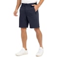 thumbnail image 2 of Domzle Men's Classic Fit Golf Shorts with Pockets Stretch Dress & Casual Business Quick-Dry, Lightweight Comfort Fit Navy M, 2 of 5