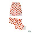 thumbnail image 2 of Conjunto de pijama con estampado de calabaza de Halloween de manga larga con cuello redondo para hombre Fridja  nalpqowj25, 2 of 6