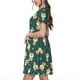 thumbnail image 2 of Disketp Cute Shiba para Vestido de Manga Corta para Mujeres, Vestidos de Verano para Mujeres, Casual y Holgado para la Playa, 2 of 6