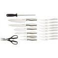 thumbnail image 4 of CUISINART Block Knife Set, 17pc Cutlery Knife Set with Steel Blades for Precise Cutting, Lightweight, Stainless Steel, Durable & Dishwasher Safe, C77SS-17P, 4 of 4