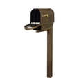 thumbnail image 3 of Special Lite Products SCC2008-SPK720-CP Classic Curbside Mailbox with Newspaper Tube & Wellington Mailbox Post, 3 of 4