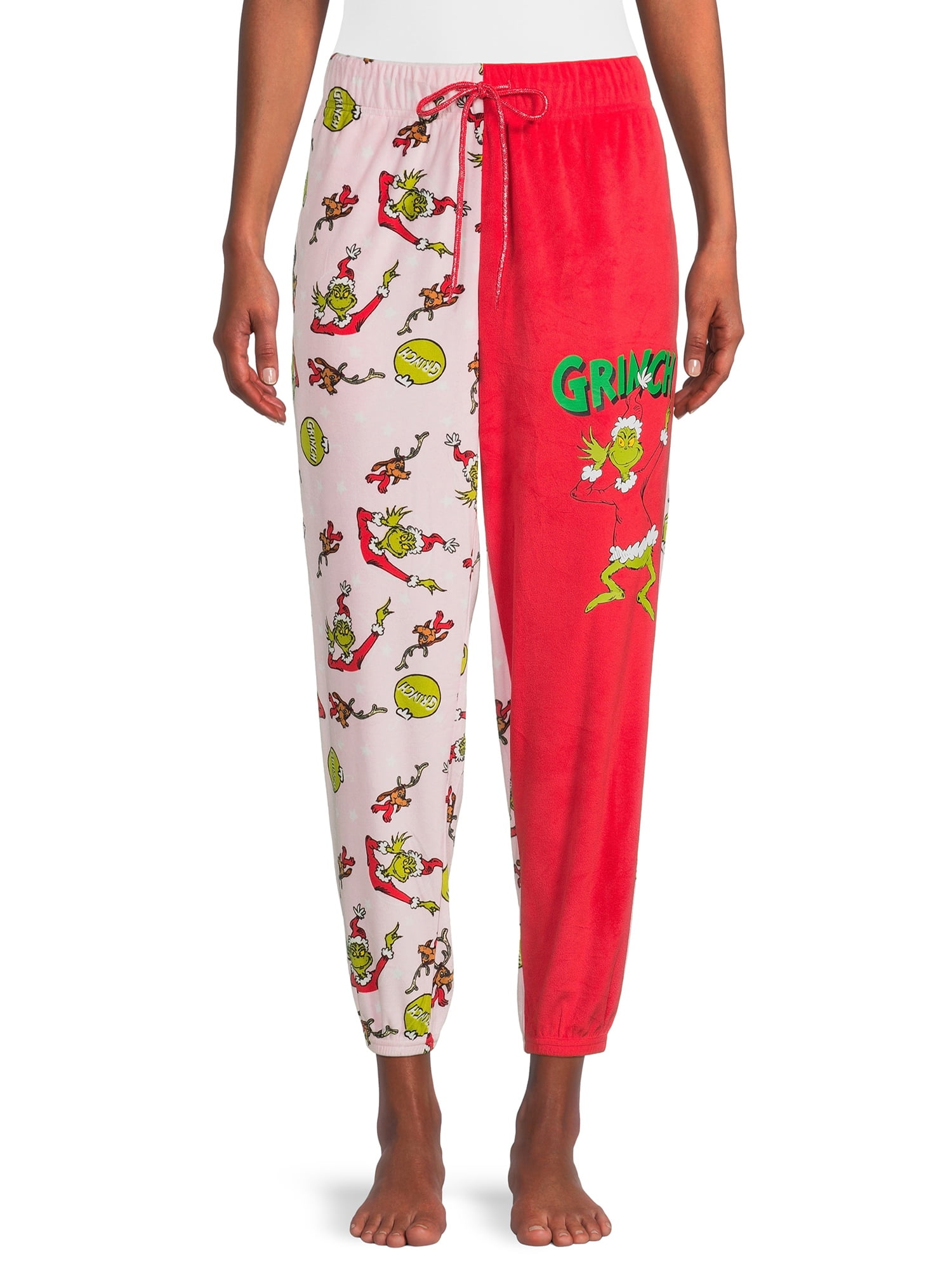 Dr. Seuss The Grinch Women's Sleep Velour Jogger Pants