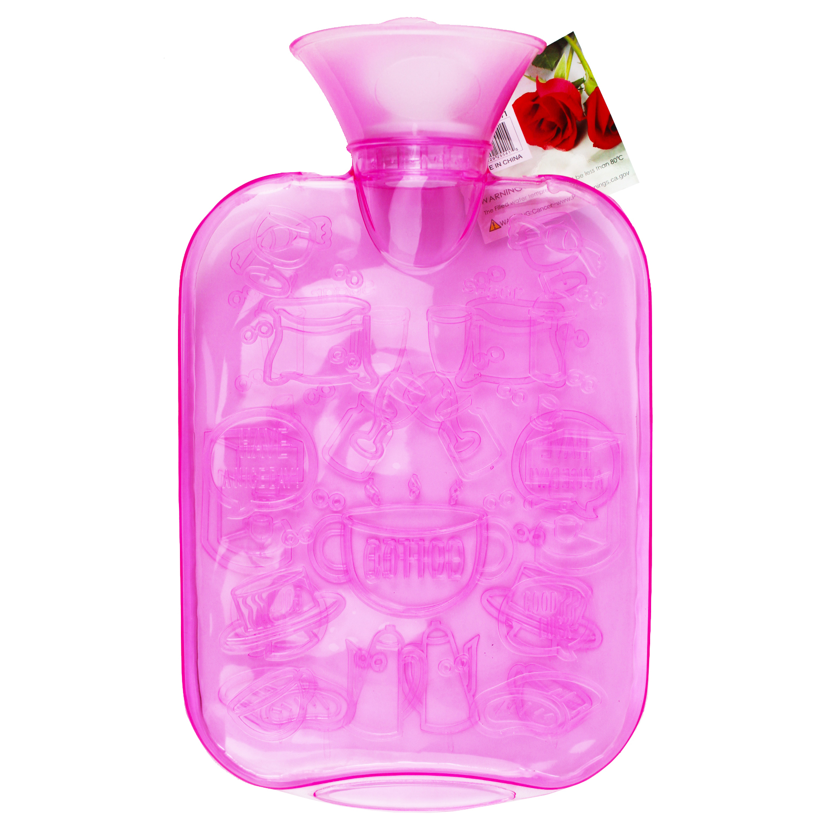 Eco PVC Hot Water Bag Embossed Bottle Heat Cold Therapy 1300 ml / 44 fl