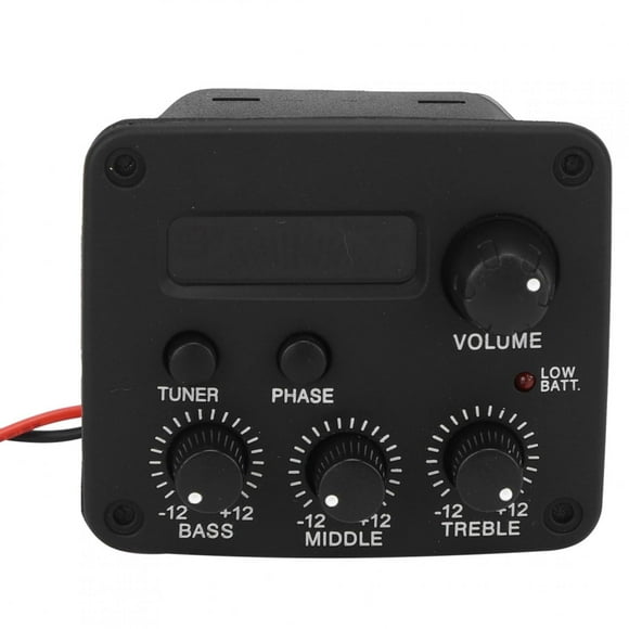 Guitar Preamplifier, LCD Display Guitar Pickup Battery Powered Professional For Electric Guitar