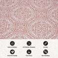 thumbnail image 6 of World Rug Gallery Transitional Floral Circles Textured Flat Weave Indoor/Outdoor Area Rug - TERRA 2'x7', 6 of 8