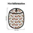 thumbnail image 3 of Pofeuu Christmas Santa Claus Print Silicone Pot Mat Mitten With Hanging Loop Heat Resistant Oven Mitts Non-Slip Bbq Baking Smoking Potholders, 3 of 7