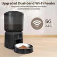 thumbnail image 2 of Automatic Cat Feeder 5L WiFi Smart Pet Food Dispenser with App Control Timer Portion Control Dual Power Supply for Cats and Small Dogs, 2 of 8