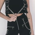 thumbnail image 3 of Jesscasday Niche Silver Jeans Chain Vintage Punk Trousers Chain Gothic Biker Belt Wallet Chain for Cool Boy Girls Street Shooting, 3 of 14