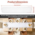 thumbnail image 2 of Tcwhniev Cotton Ruffled Table Runner 13.7x71 Inch, Rustic Farmhouse Decor for Wedding, Birthday Party & Kitchen Table,White, 2 of 11