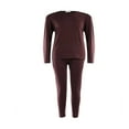 thumbnail image 2 of 2pcs Men Thermal Underwear Set Winter Long Johns Pajama Set Fit Tops Bottoms Winter Warm Velvet Inner Wear, 2 of 6