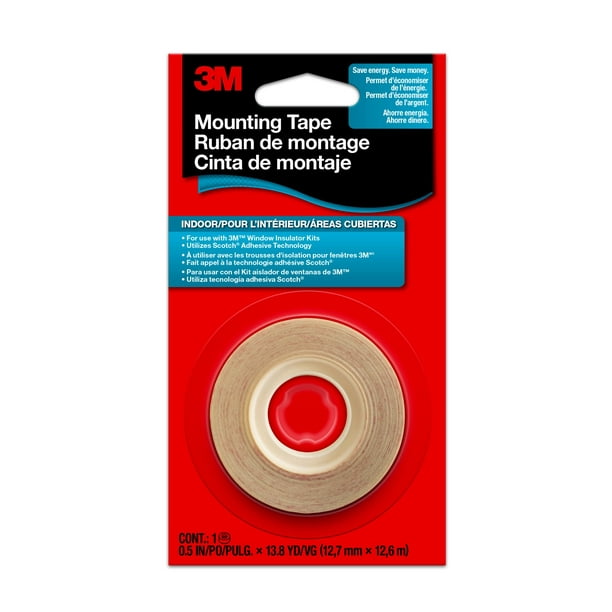 3M Indoor Film Mounting Tape, Clear, 1/2 Inch x 13.8 Yard - Walmart.com
