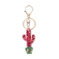 thumbnail image 1 of Llavero Brillar Llavero con forma de cactus chapado en aleación fucsia, 1 of 6