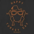 thumbnail image 2 of Women's Friends Happy Turkey Day Icon  Graphic T-Shirt, 2 of 4