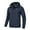 Navy Blue, variant on Men's Jacket Waterproof Coat Hooded Raincoat Outdoor Hiking Lightweight Windbreaker Navy Blue L