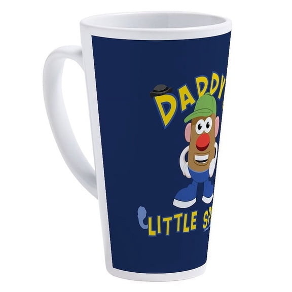 CafePress - Mr. Potato Head Daddy's Little Spu - 17 Oz White Ceramic Latte Mug
