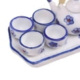 thumbnail image 3 of Juego de Té en Miniatura Macarena Tetera de Cerámica para Decoración de Cocina Blanco, 3 of 8