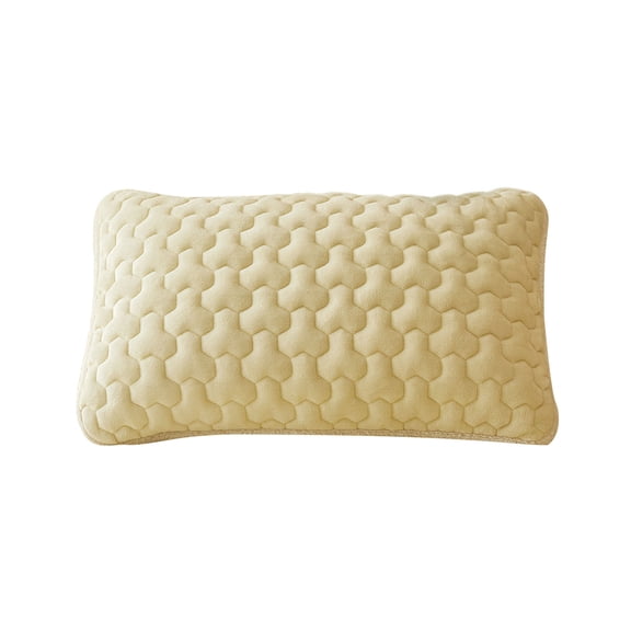 Leodye 1PCS Extra-large Milk Velvet Pillowcase Thickened Warm Home Bedroom Fall Winter Bedding Pillow Cover -18.9×29.13in