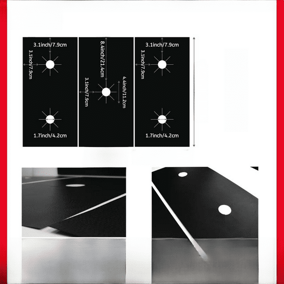 Alfombrilla de cinco orificios para estufa de gas Alfombrilla de gas Funda protectora para estufa Alfombrilla de limpieza Alfombrilla antisuciedad