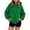 A-Green, variant on SYwaren Pullover Sweatshirt for Women Plus Size Hoodie Long Sleeve Casual Solid Color Double Flap Pockets Fall Winter Tops